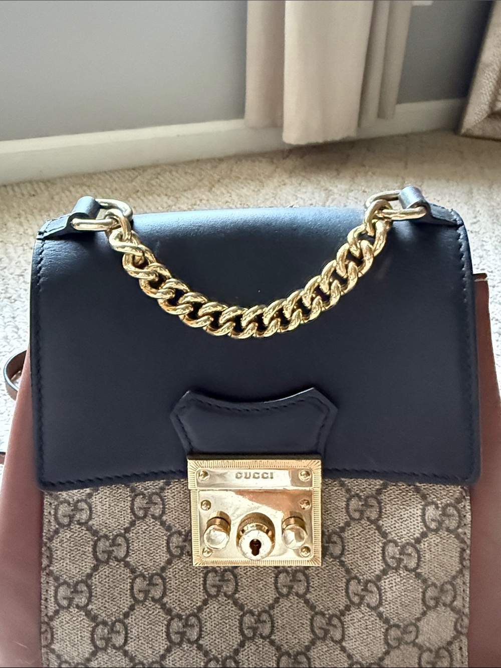 Gucci // & GG Canvas Padlock Bag - Picture 3 of 5